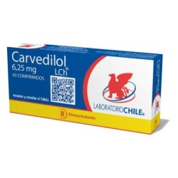 CARVEDILOL 6.25 X 30 COMP LAB CHILE