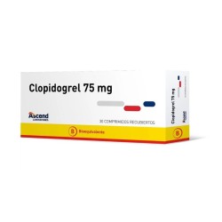 CLOPIDOGREL 75 MG x 30 COMP. RECUBIERTOS BLISTER GENERICO