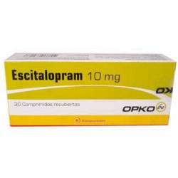 ESCITALOPRAM 10MG 30 COMP REC OPKO