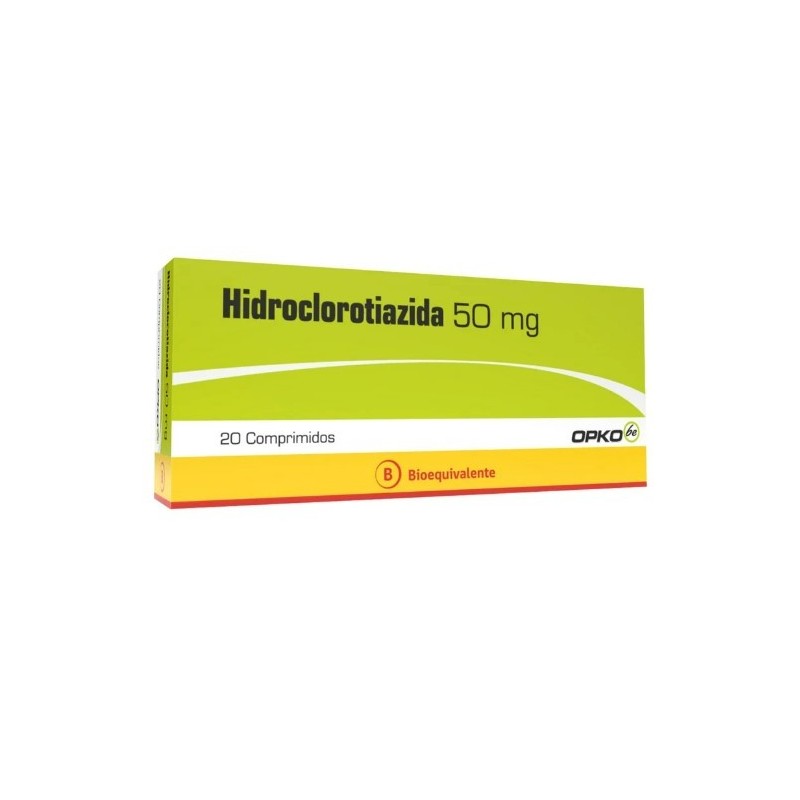 HIDROCLOROTIAZIDA 50MG 20 COMP OPKO