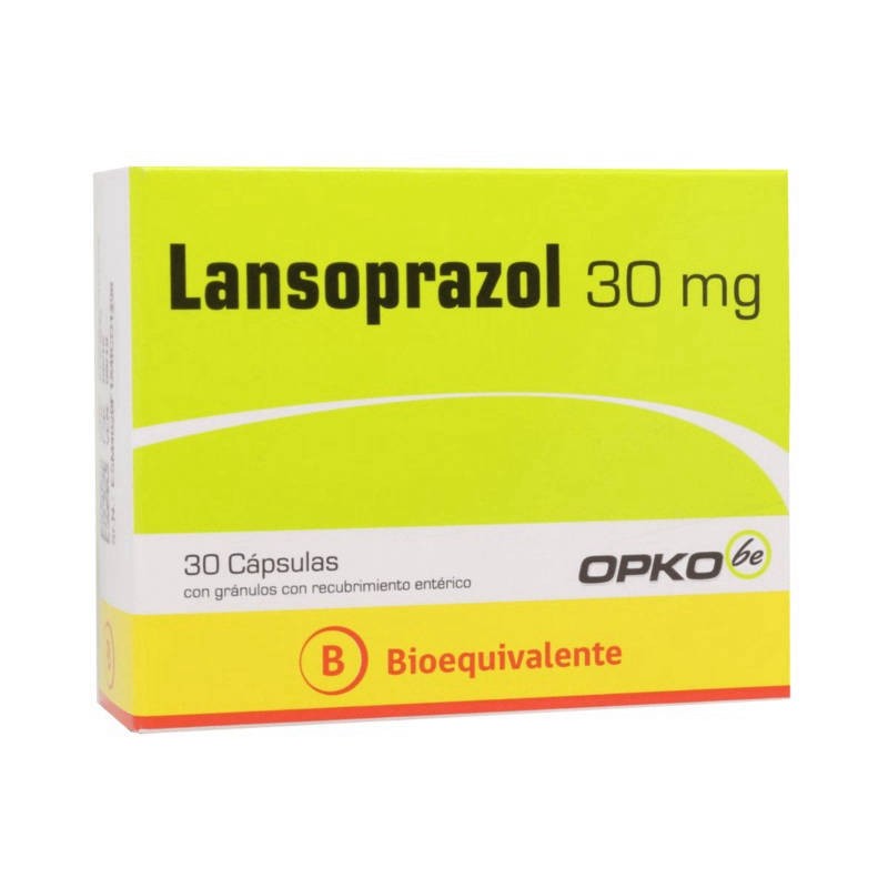 LANSOPRAZOL 30 MG 30 CAPSULAS OPKO