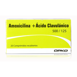 AMOXICILINA +  AC CLAVU 500/125 REC x 20 (BE) OPKO