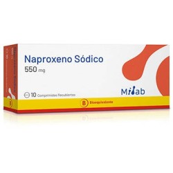 NAPROXENO 550MG X 10 COMP MINTLAB