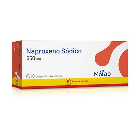 NAPROXENO 550MG X 10 COMP MINTLAB