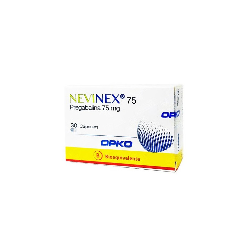 NEVINEX 75MG X 30 CAP. (Pregabalina)