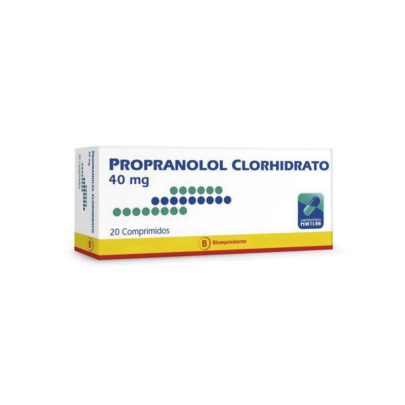 PROPRANOLOL 40MG 20 COMP MINTLAB