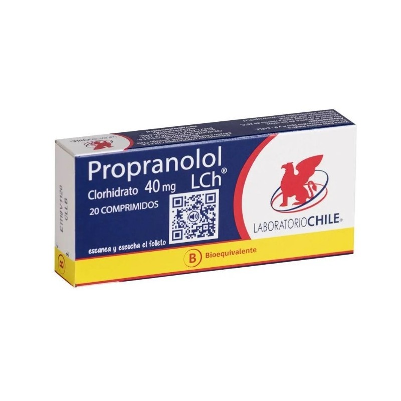 PROPRANOLOL 40MG 20C