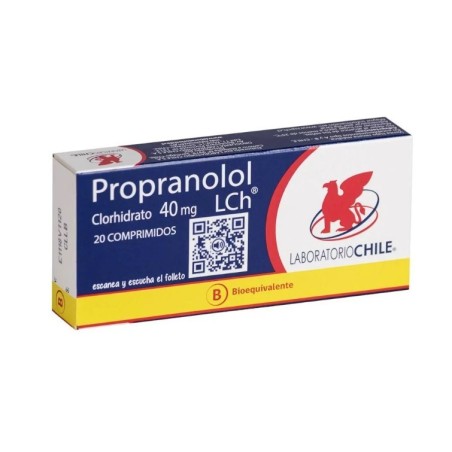 PROPRANOLOL 40MG 20C