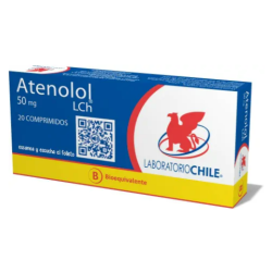 ATENOLOL 50MG X 20 COMP LAB CHILE