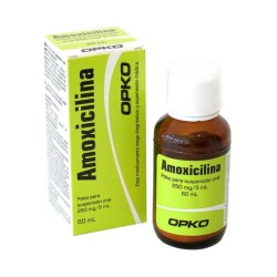 AMOXICILINA 250MG/5ML 60 ML OPKO POLVO PARA SUSP ORAL