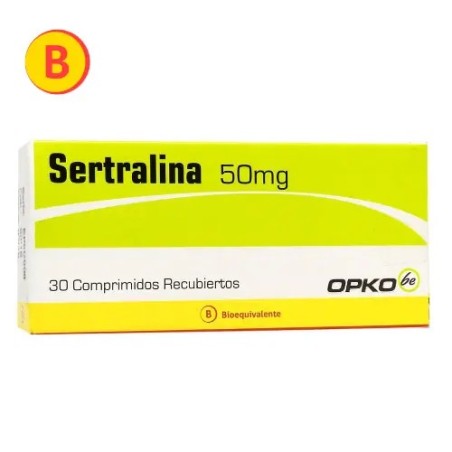 SERTRALINA 50 MG. CAJA 30 COMP. REC.