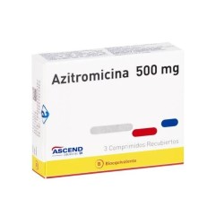 AZITROMICINA 500 MG COMP REC X 3 BLISTER GENERICO