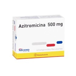 AZITROMICINA 500 MG COMP REC X 6 BLISTER GENERICO